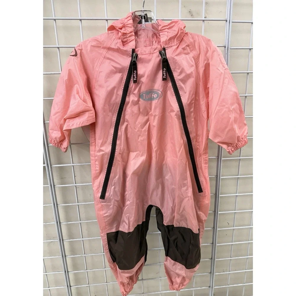 Tuffo Muddy Buddy Kids Rainsuit Waterproof Coveralls One Piece Pink 4T - Picture 1 of 2